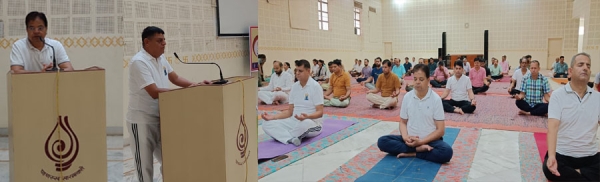 जैविभा विश्वविद्यालय में अंतरराष्ट्रीय योग दिवस पर समारोह का आयोजन