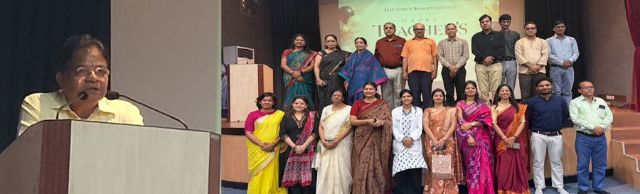 शिक्षक दिवस पर जेविबीआई में हुआ प्रेरणादायी समारोह, गुरु-शिष्य परंपरा एवं भारतीय संस्कारों का दिया संदेश
